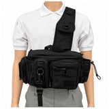 Bolsa táctica tipo bandolera con múltiples compartimentos — imagen 2 de 5