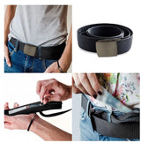 Cinturón táctico con hebilla plástica y bolsa antirrobo, varios colores — imagen 2 de 3