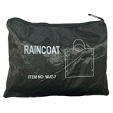 Poncho impermeable negro con capucha y detalles reflejantes — imagen 4 de 4