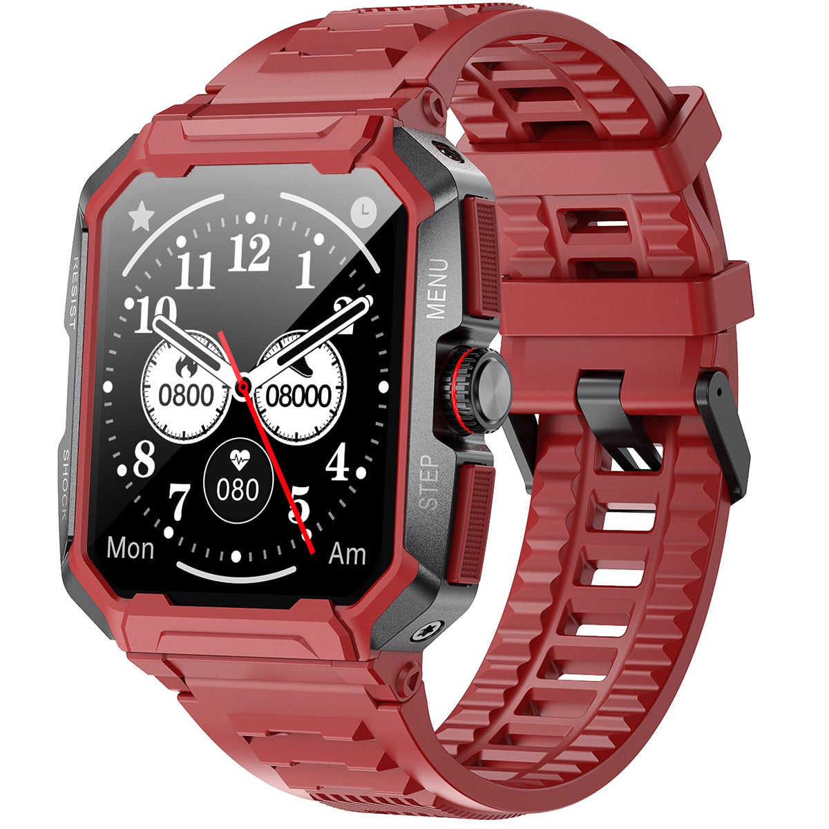 Smart Watch Reloj Ak47 Fralugio Rough Sport Hr 24hr Spo2 Hd
