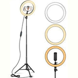 Aro De Luz Led 10 Pulgadas Fralugio Profesional Maquillaje Videollamada Con Tripie Gratis