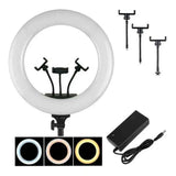 Aro De Luz Led 14 Pulgadas Fralugio Profesional Maquillaje Videollamada Con Tripie Gratis