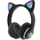 Audifonos Bluetooth Manos Libres Con Led Gato Kawaii
