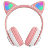 Audifonos Bluetooth Manos Libres Con Led Gato Kawaii