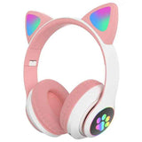 Audifonos Bluetooth Manos Libres Con Led Gato Kawaii
