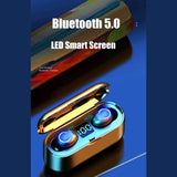 Audífonos Inalámbricos Bluetooth 5.0 F9-8 Fralugio con Power Bank True Wireless
