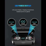 Audífonos Inalámbricos Bluetooth Manos Libres 5.0 F9 Fralugio control de volumen Power bank.