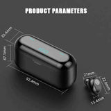 Audífonos Inalámbricos Bluetooth Manos Libres 5.0 F9 Fralugio control de volumen Power bank.