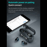Audífonos Manos Libres Bluetooth 5.0 F9 Ulight Fralugio Power Bank True Wireless