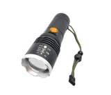 Lámpara LED T9 con función power bank, zoom e indicador de nivel de carga — imagen 1 de 4