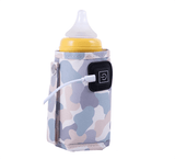 Calentador de Biberones Portátil, Bolsa para calentar biberones USB, Temperatura Ajustable