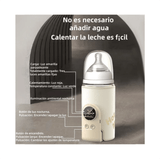 Calentador de biberones portátil con control inteligente de temperatura y pantalla con luz Nocturna, calentador para Viajes 8000 mAh.