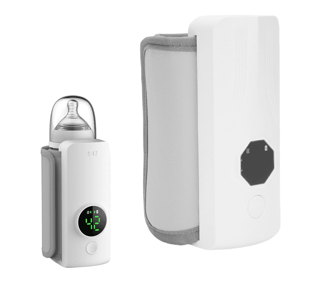 Calentador de biberones portátil USB, 4000 MAh, 6 engranajes, envoltura 360
