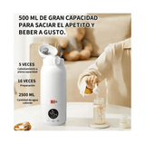 Calentador portátil de biberones y agua 480ml, control inteligente de temperatura, batería de larga duración.