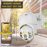 Camara De Seguridad Exterior Ip 1080p Fralugio Full Hd Led Wifi Ptz Ycc365 Plus