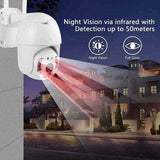 Camara De Seguridad Exterior Ip 1080p Fralugio Full Hd Led Wifi Ptz Ycc365 Plus