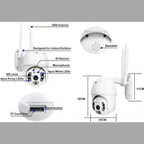 Camara De Seguridad Exterior Ip 1080p Fralugio Full Hd Led Wifi Ptz Ycc365 Plus