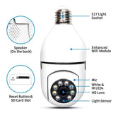 Camara De Seguridad Wifi Inteligente Full Hd 1080p Fralugio B8-El