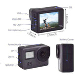 Camara Deportiva Sport Cam Wifi 4k 1080p 30 fps Control Remoto y Accesorios Gratis Fralugio