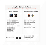 Cargador inalámbrico para Samsung, estación de Carga inalámbrica 3 en 1 para Samsung Galaxy