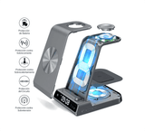 Cargador inalámbrico para Samsung, estación de Carga inalámbrica 3 en 1 para Samsung Galaxy