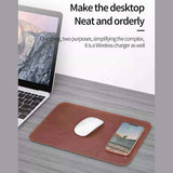 Cargador Qi Estilo Mouse Pad de Inducción Fralugio Carga 15 Watts Máximo