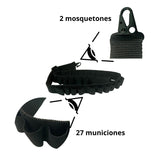 Cartuchera Carrillera 2 Puntos para 27 Municiones - Gadgets y Tecnología en Fralugio México — imagen 2 de 3