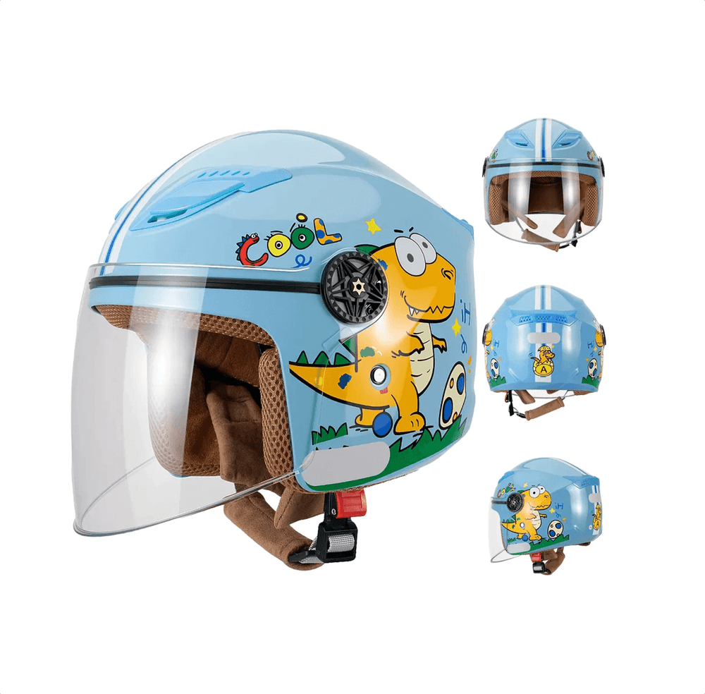 Casco Ajustable Para Niña Y Niño Bici ,Deporte, Moto azul