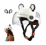 Casco Para Moto Ajustable Transpirable Con Abatible Visera