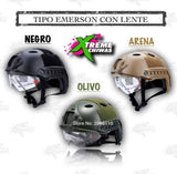Casco Táctico Emerson con Lente Deslizable Ocultable - Gadgets y Tecnología en Fralugio México — imagen 3 de 3