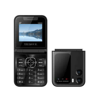Celular Plegable Y2000 Dual Sim Bluetooth Fm NEGRO - Gadgets y Tecnología en Fralugio México