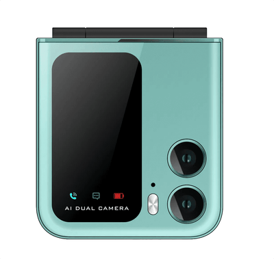 Celular Plegable Y2000 Dual Sim Bluetooth TURQUESA - Gadgets y Tecnología en Fralugio México
