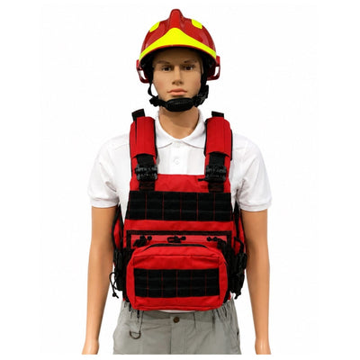 Chaleco Paramédico MOLLE Broches Encastre Rojo - Gadgets y Tecnología en Fralugio México