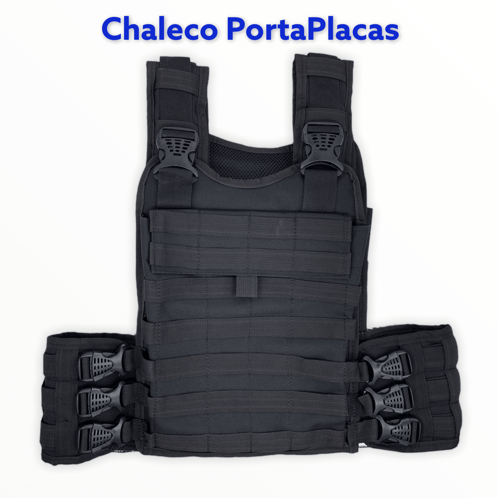 Chaleco Porta Placas Liso Sistema MOLLE Contactel - Gadgets y Tecnología en Fralugio México