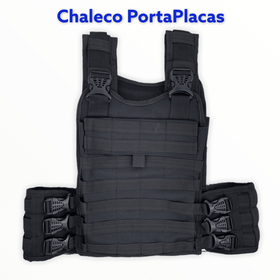 Chaleco Porta Placas Liso Sistema MOLLE Contactel - Gadgets y Tecnología en Fralugio México