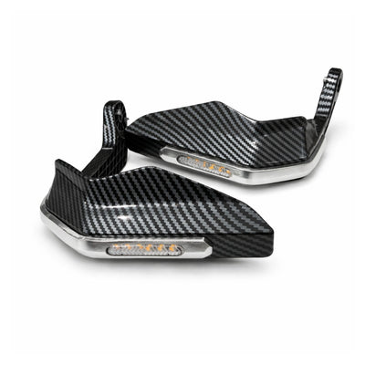 Cubremanos Racing con Luz LED Tipo Fibra de Carbono - Gadgets y Tecnología en Fralugio México