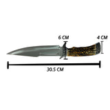 Cuchillo de Caza Bowie 30.5 cm Imitación Asta - Gadgets y Tecnología en Fralugio México — imagen 2 de 3