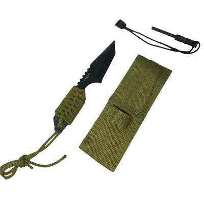 Cuchillo de Supervivencia con Paracord y Pedernal - Gadgets y Tecnología en Fralugio México