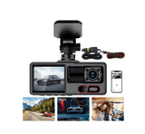 Dash Cam Hysmart 1080p Para Coche 3 Cámaras Visión
