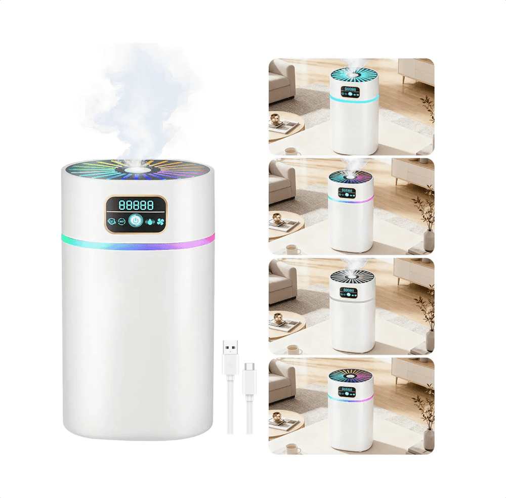 Difusor de aceites esenciales aromas humidicador 1100ml 4 modos de luz USB