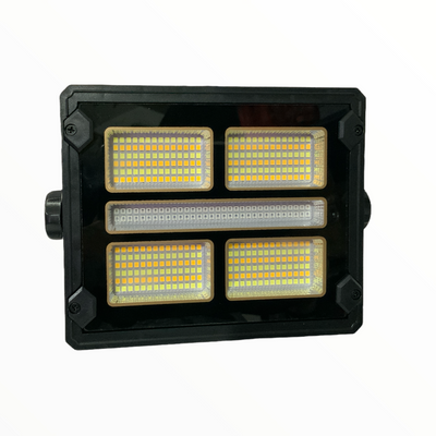 Lámpara LED de trabajo solar y recargable con luz blanca, ámbar y efecto patrulla