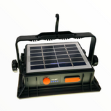Lámpara LED de trabajo solar y recargable con luz blanca, ámbar y efecto patrulla — imagen 3 de 3
