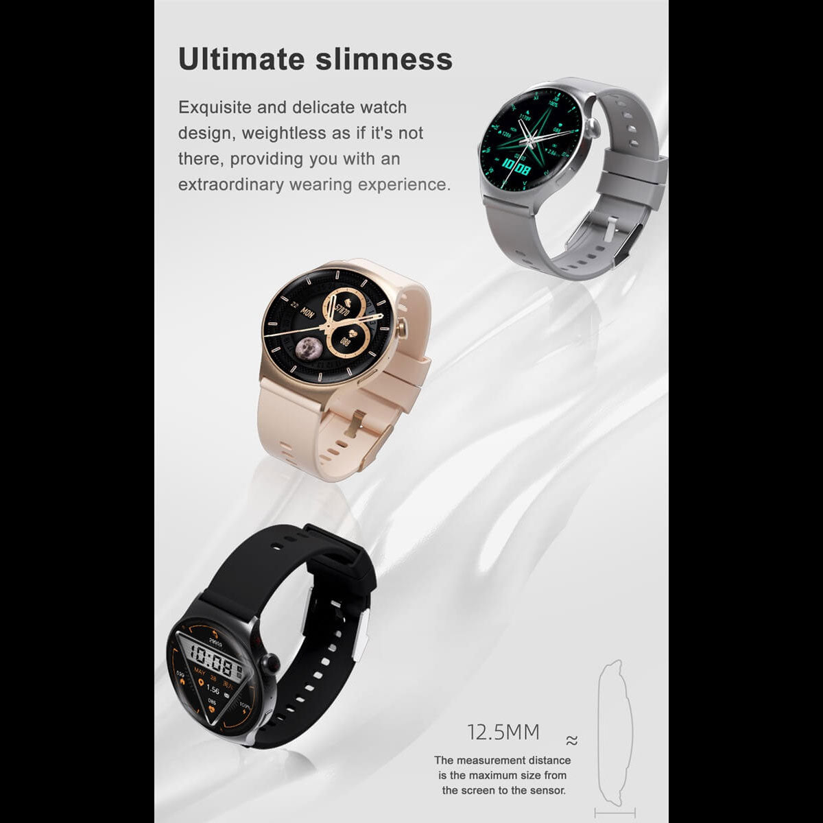 Reloj Inteligente Smartwatch Dt4 Mate Para Mujer Nfc Hd Spo2