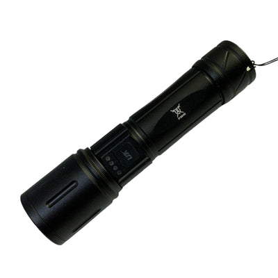 Lámpara LED T180 con zoom ajustable e indicador de nivel de carga