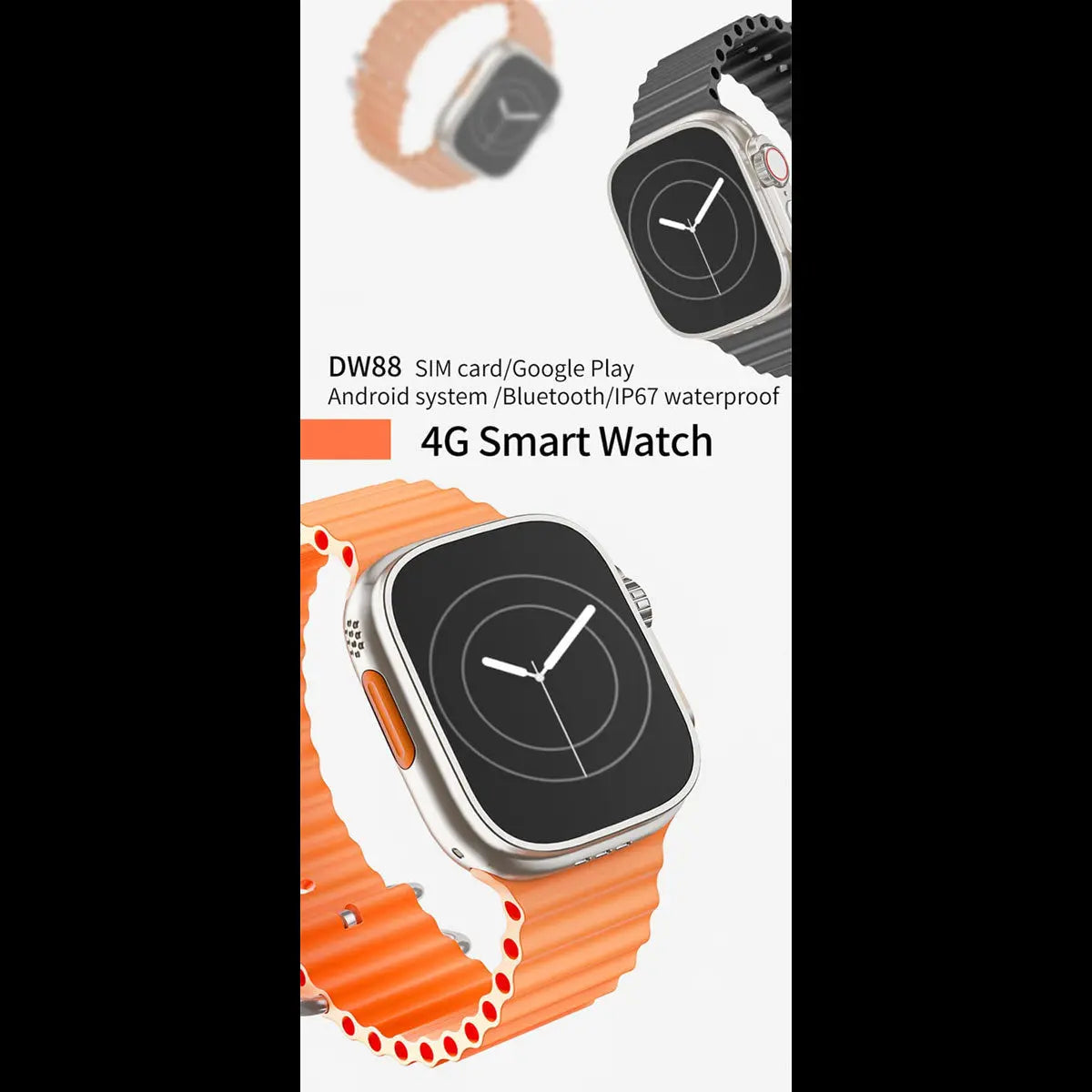 Reloj Smartwatch Dw88 4g Wifi Android 8.1 4gb Ram 64gb Rom Fralugio