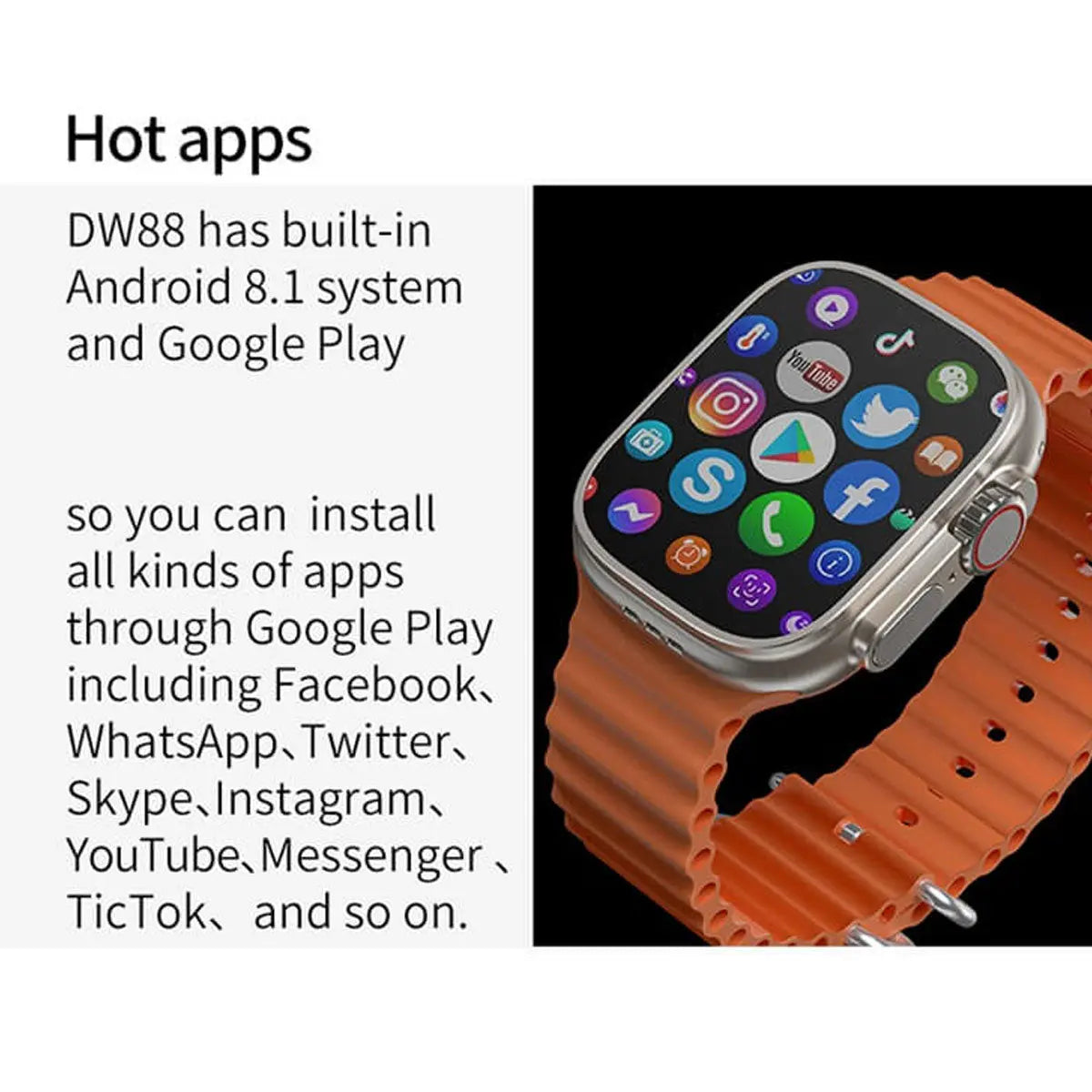 Reloj Smartwatch Dw88 4g Wifi Android 8.1 1gb Ram 16gb Rom