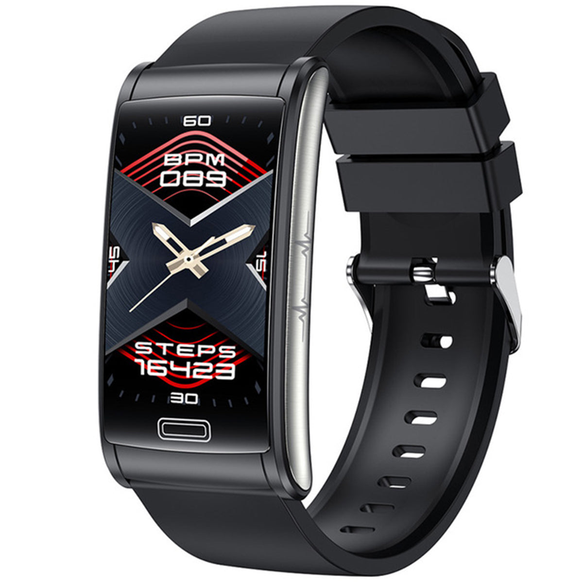 Smart Watch Reloj E600 Fralugio Mide Glucosa Bp Hr Spo2 Ecg