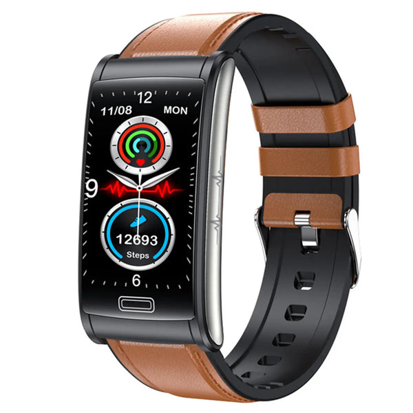 Smart Watch Reloj E600 Fralugio Mide Glucosa Bp Hr Spo2 Ecg Piel Fralugio