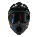Echoarmor Casco De Motocicleta Abatible incluye Máscara Lentes Guantes L 56-58