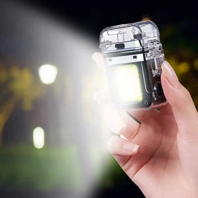 Encendedor Eléctrico USB a Prueba de Viento con Linterna - Gadgets y Tecnología en Fralugio México